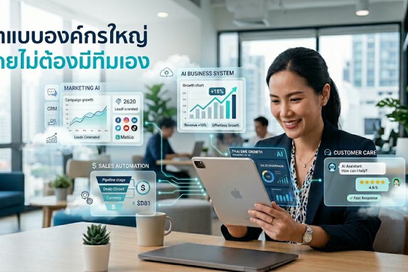 เมฆ คืออะไร? ระบบการตลาด การขาย และดูแลลูกค้าแบบองค์กรใหญ่ สำหรับ SME